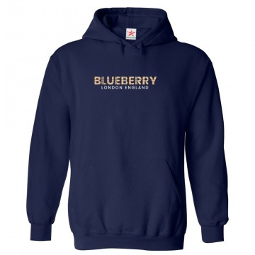 Blueberry London England Classic Unisex Kids and Adults Pullover Hoodie